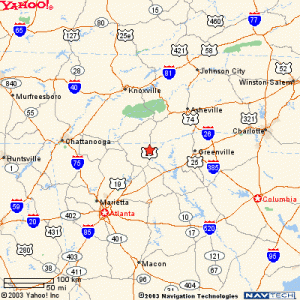 <b>Chattooga River Area Map</b>