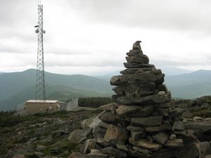 <b>Sugarloaf Mountain</b><br> A cairn and cell tower on Sugarloaf Mt.