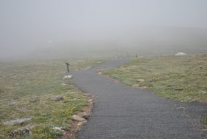 <b>tundra communities trail</b><br> wow the fog rolled in quick